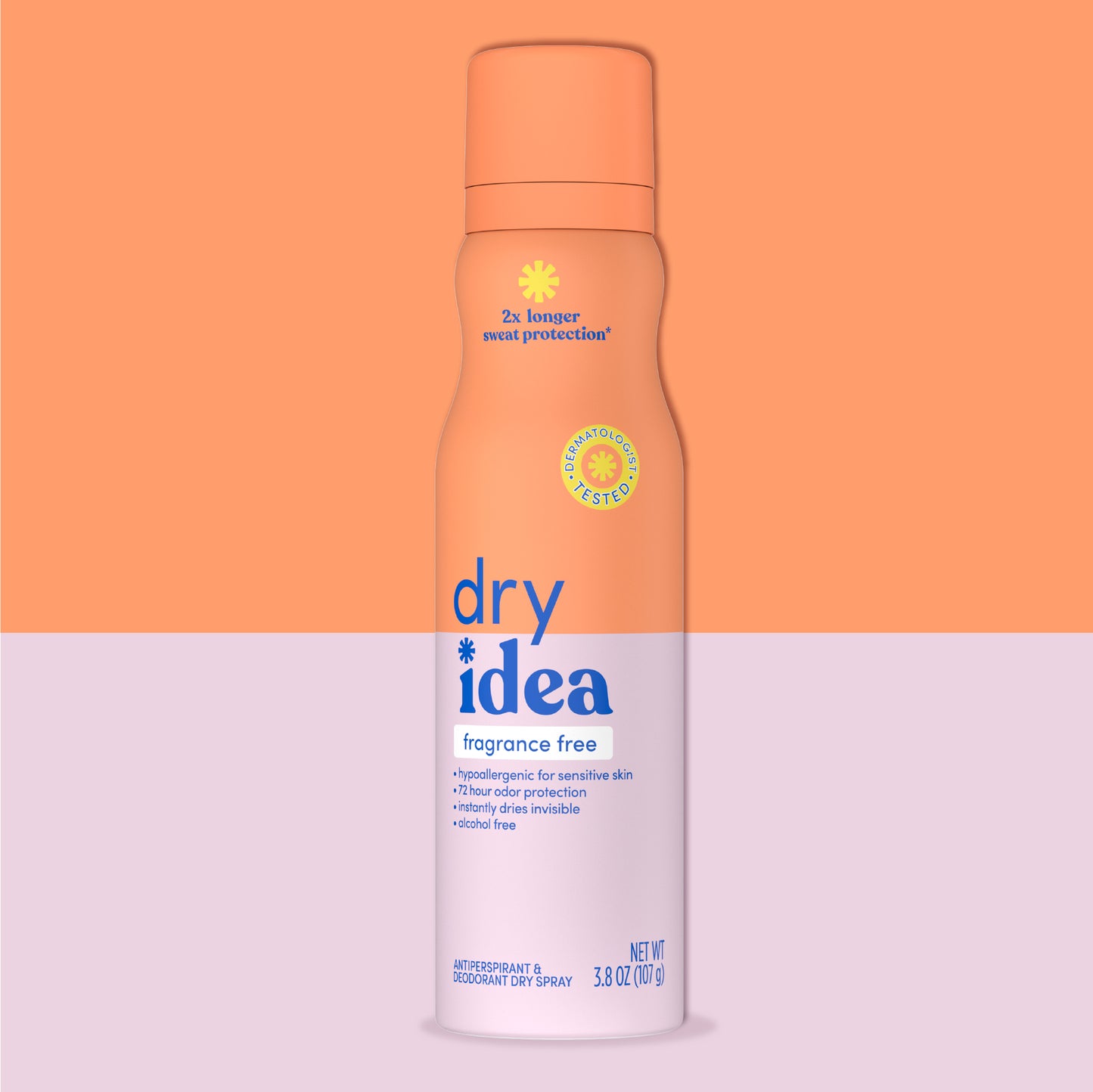 Dry Idea Fragrance Free Dry Spray antiperspirant and deodorant