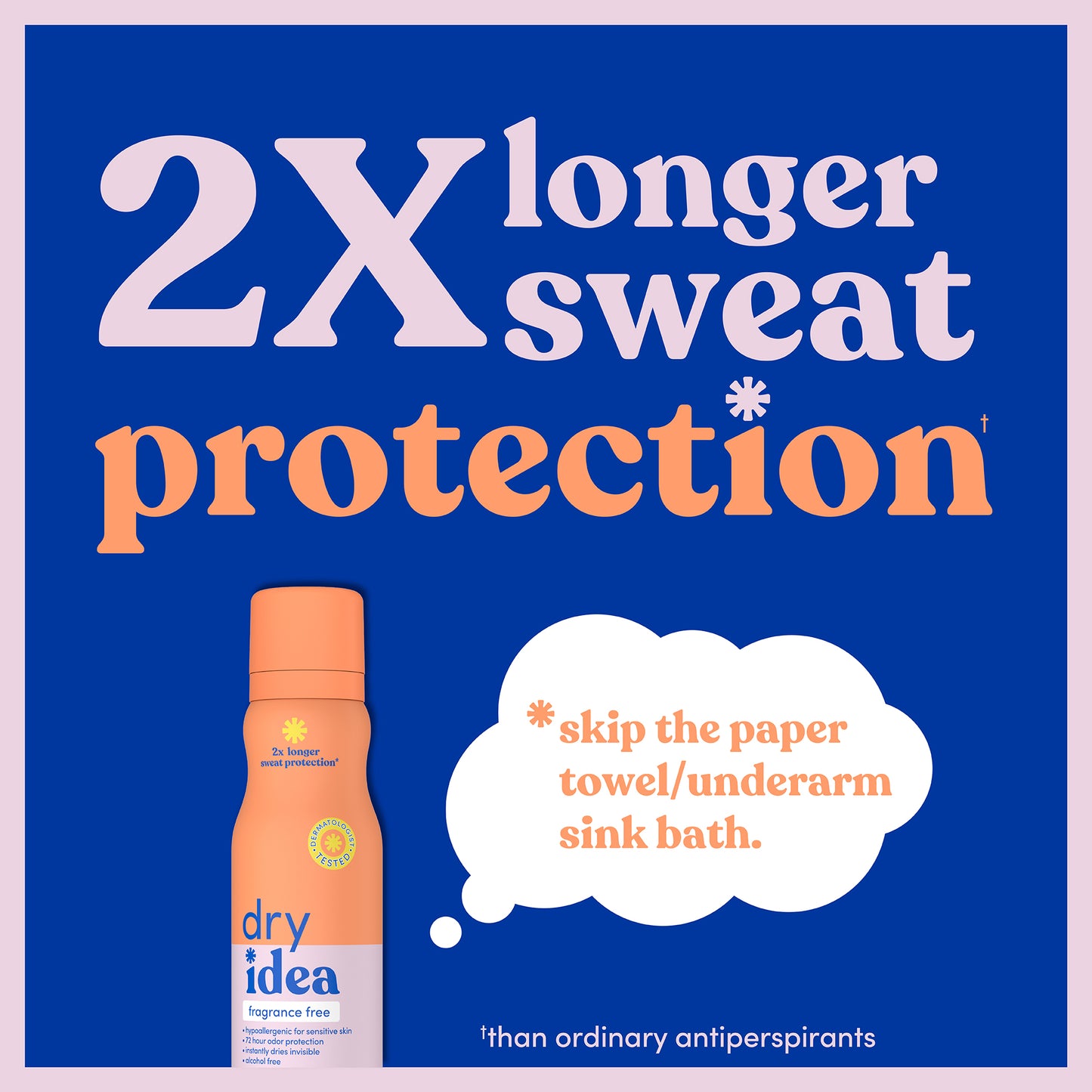 2X longer sweat protection