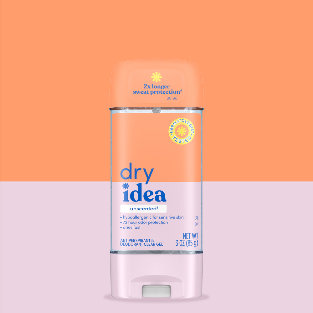 Dry Idea unscented clear gel antiperspirant and deodorant